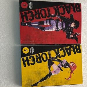 Manga Black Torch Volumes 1-2 Red and Yellow Covers